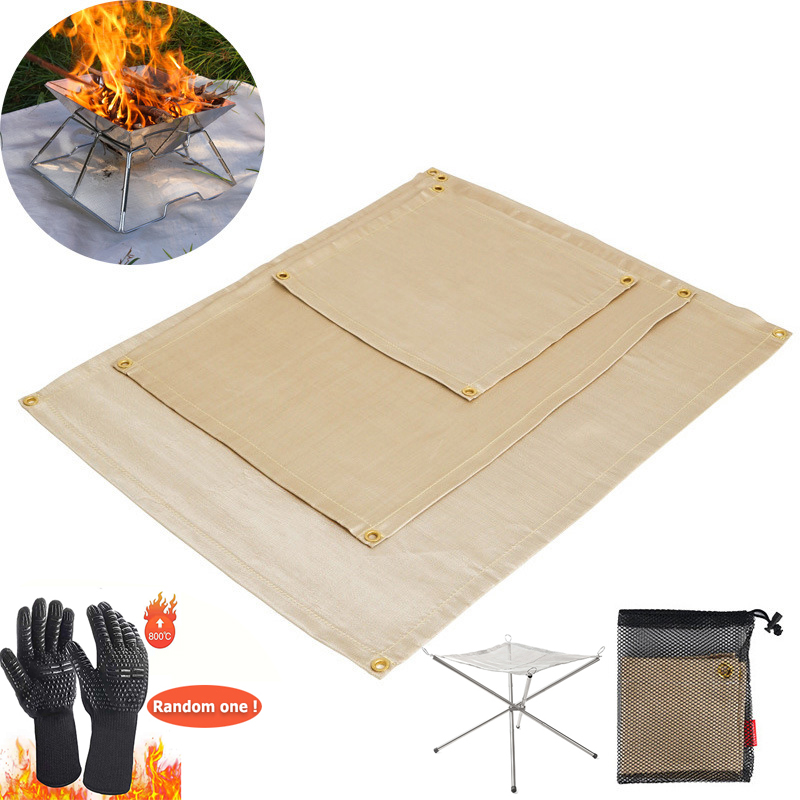 Fire Blanket Kitchen - Outdoor Camping Fireproof Cloth Picnic Barbecue