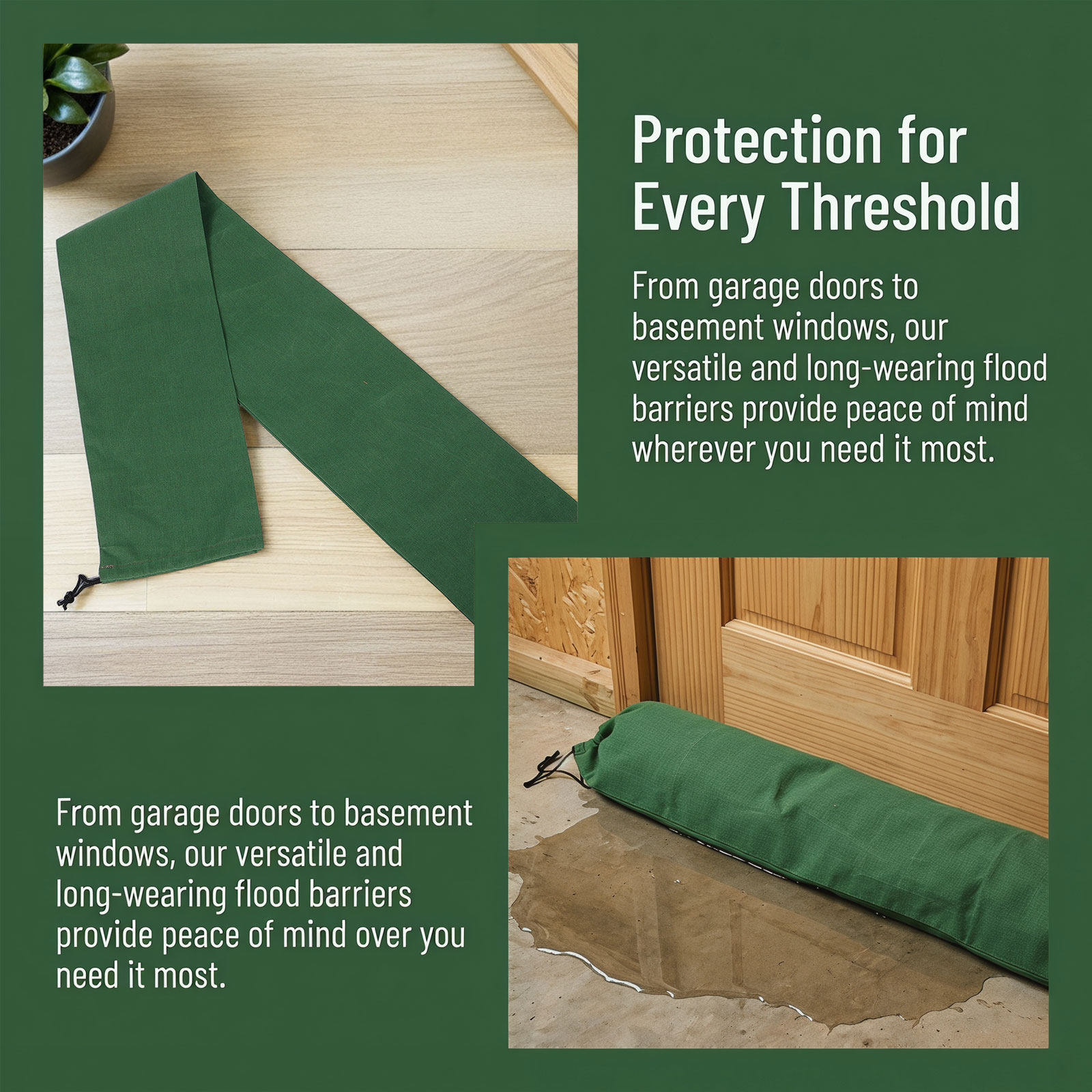 3Pcs Canvas Flood Control Sand - Flood Barrier Bag review and price