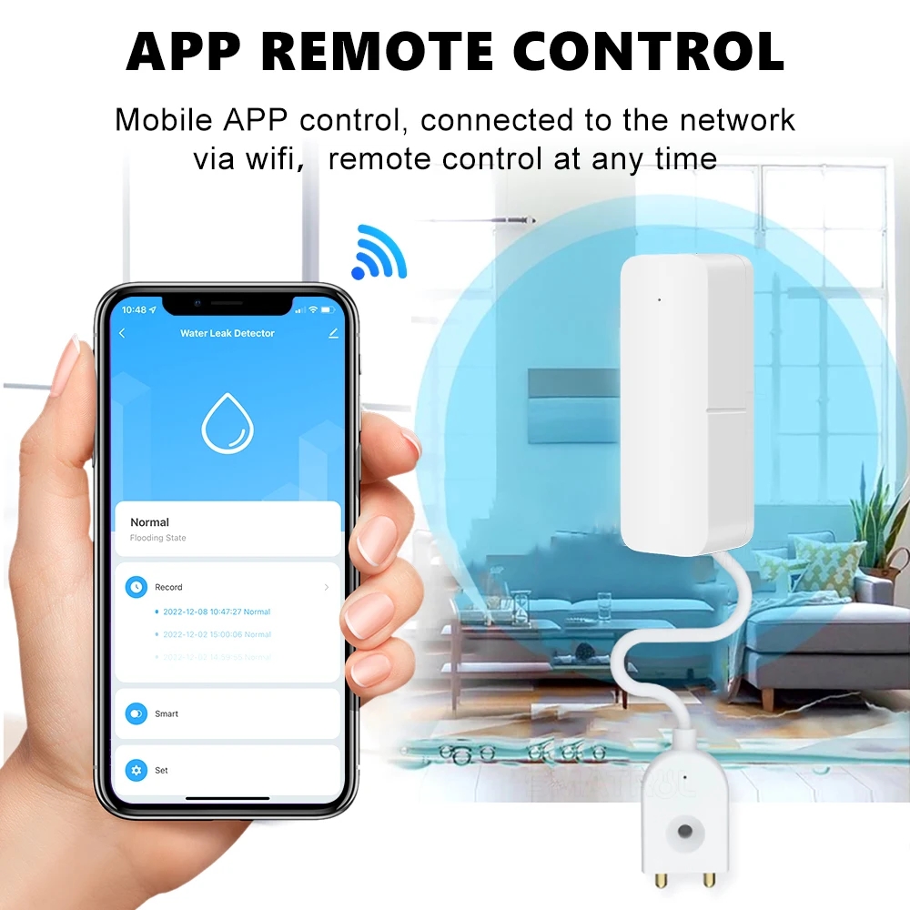 Tuya WiFi Smart Water Leak Sen - Water Alarm Sensor review and price