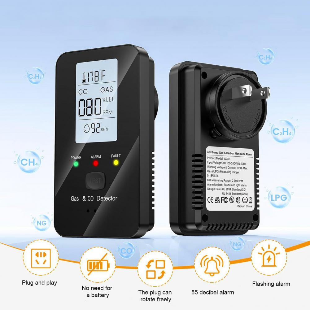 Natural Gas & Carbon Monoxide  - Co Detector Plug review and price