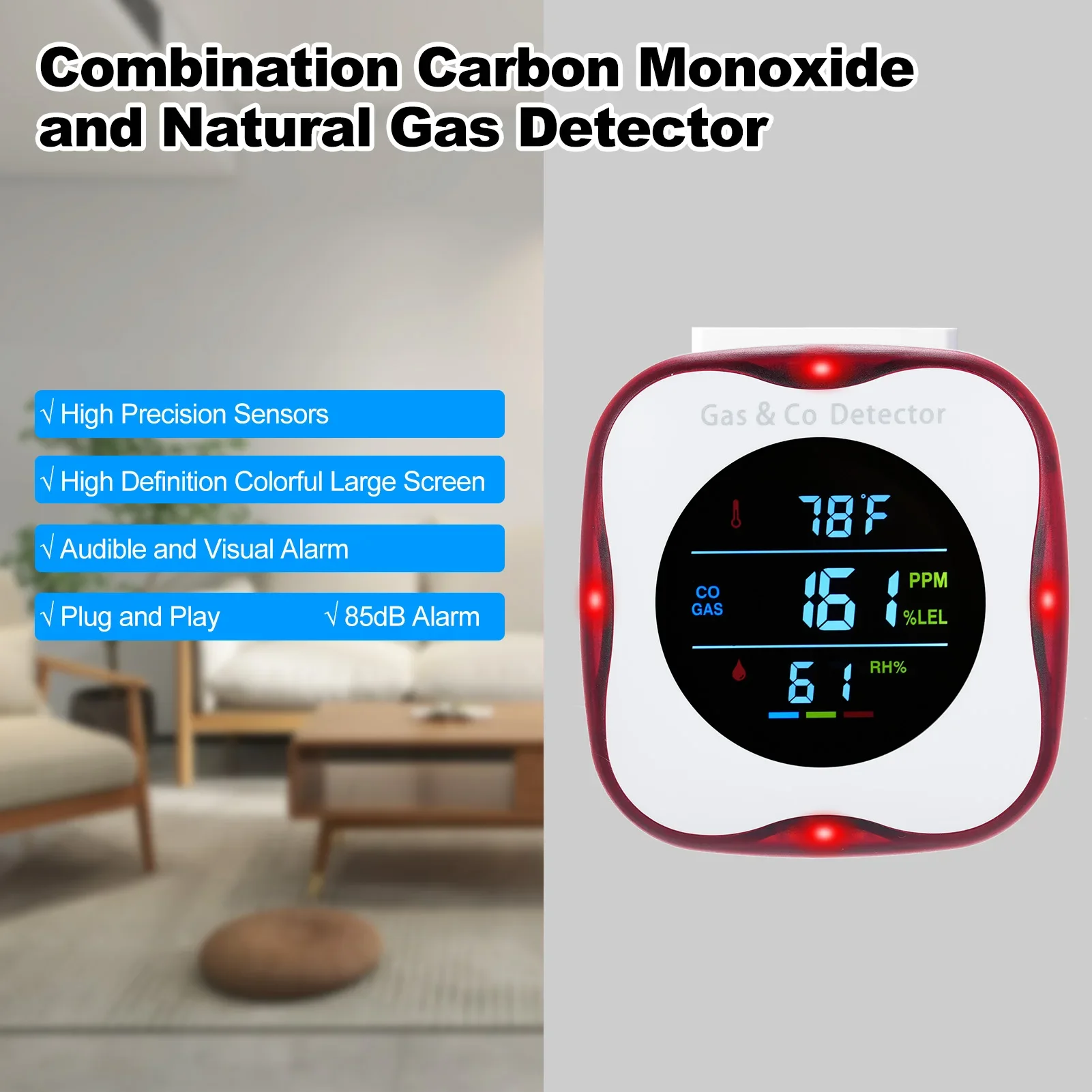 4-in-1 Plug in Carbon Monoxide - Co Detector Plug review and price